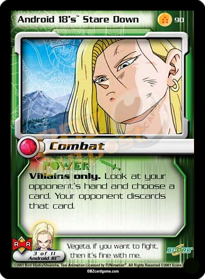 90 - Android 18's Stare Down Unlimited Foil
