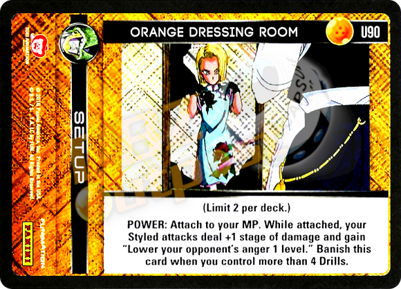 U90 Orange Dressing Room Foil