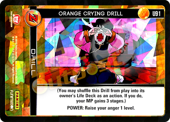 U91 Orange Crying Drill Foil
