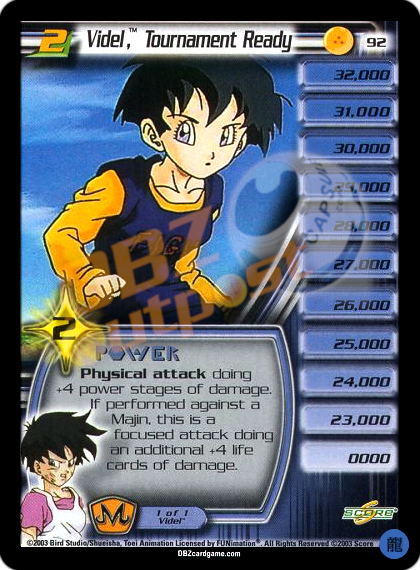 92 - Videl, Tournament Ready Limited