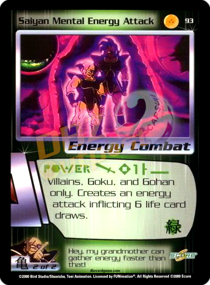 93 - Saiyan Mental Energy Attack Unlimited Foil