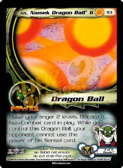 93 - Alt Namek Dragon Ball 6 Unlimited Foil
