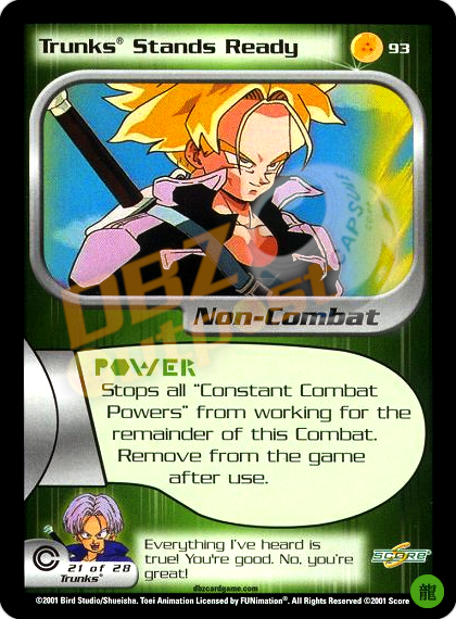 93 - Trunks Stands Ready Limited Foil