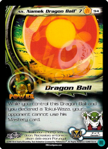 94 - Alt Namek Dragon Ball 7 Limited Foil