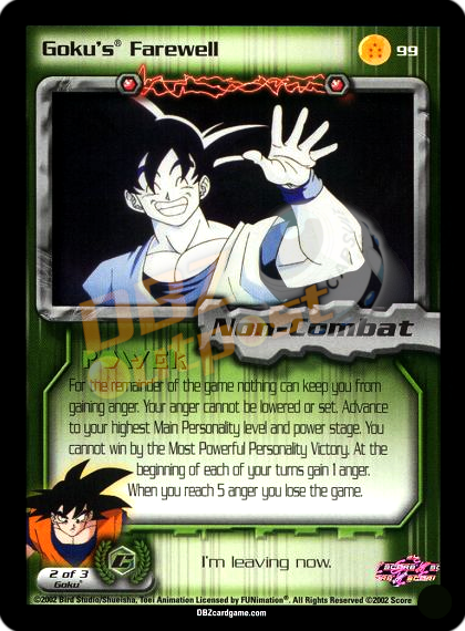 99 - Goku's Farewell Unlimited Foil