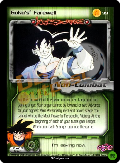 99 - Goku's Farewell Limited Foil