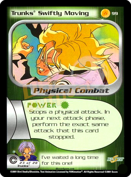99 - Trunks Swiftly Moving Unlimited Foil