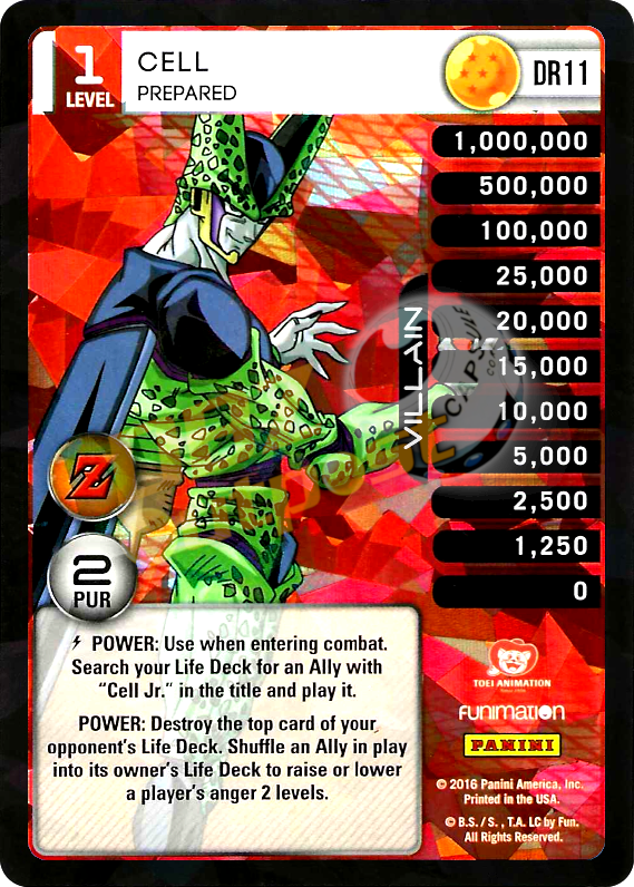 DR11 Cell Prepared Booster Pack Foil