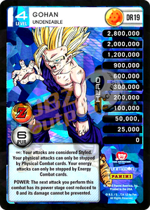 DR19 Gohan Undeniable Booster Pack Foil