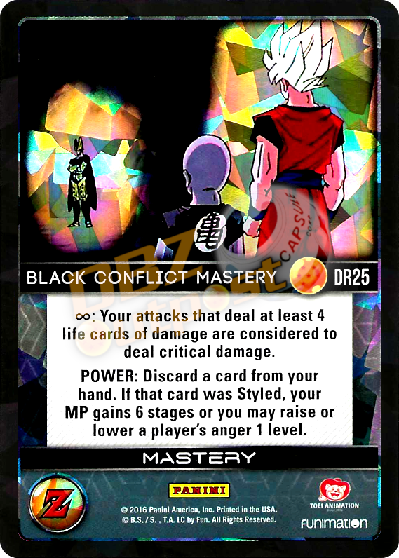 DR25 Black Conflict Mastery Booster Pack Foil