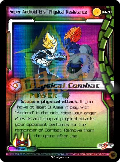 M20 - Super Android 13's Physical Resistance