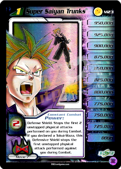 trunks dragon ball super card game M23