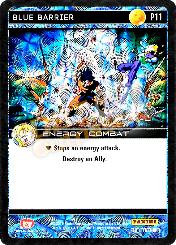 P11 Blue Barrier Foil – DBZ Outpost