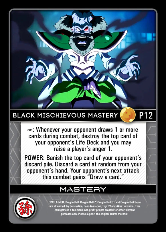 P12 Black Mischievous Mastery Foil