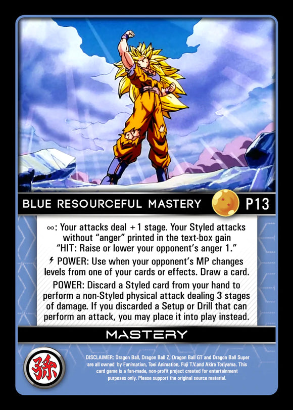 P13 Blue Resourceful Mastery Foil