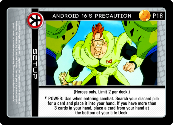 P16  Android 16's Precaution