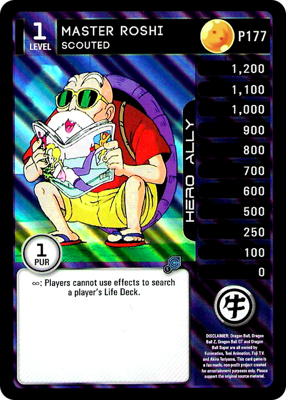 P177 Master Roshi, Scouted Ally Promo (FanZ) Foil