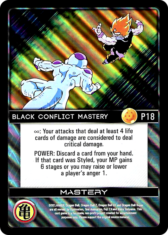 P18 Black Conflict Mastery Foil