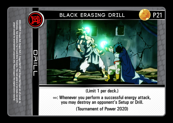 P21 Black Erasing Drill Foil