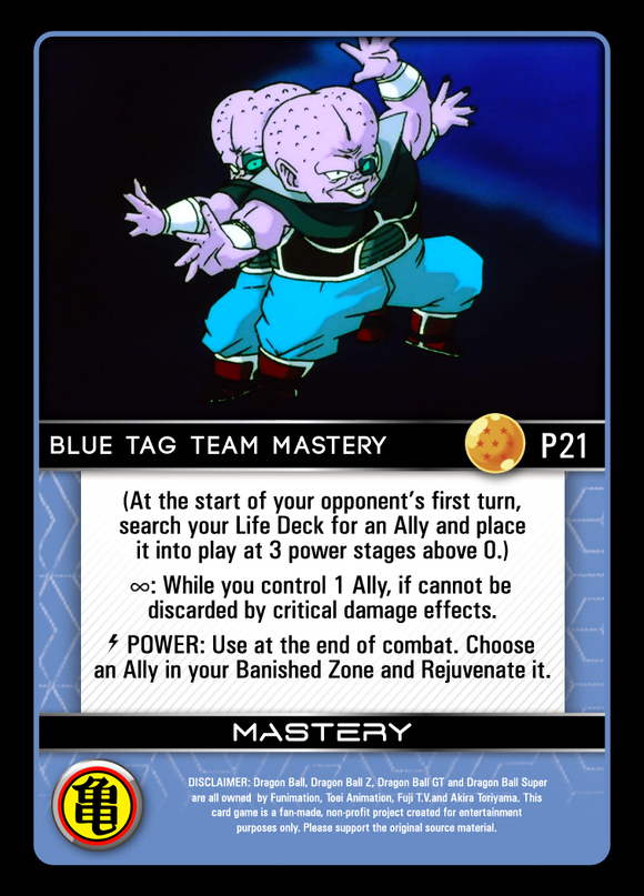 P21 Blue Tag Team Mastery Foil