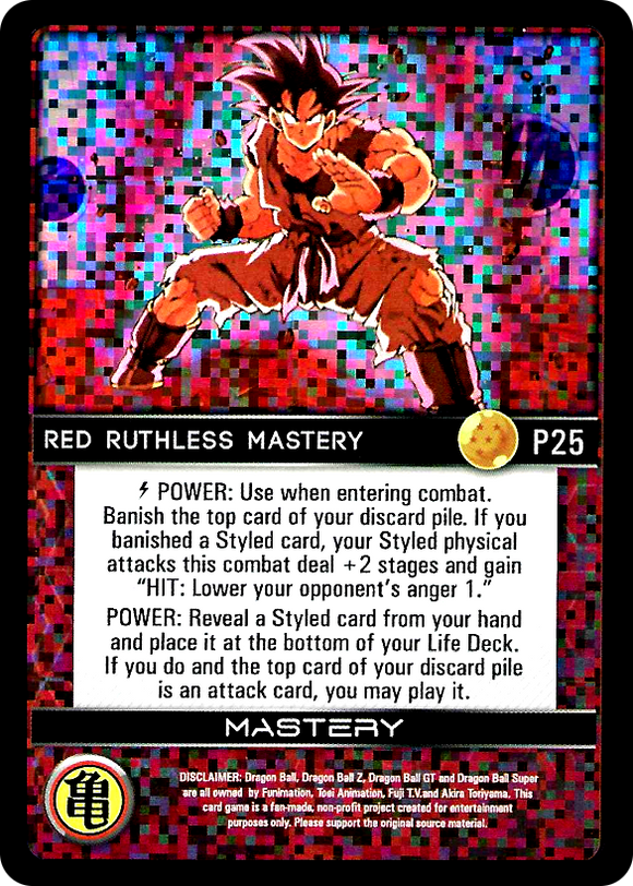 P25 Red Ruthless Mastery ALT Foil