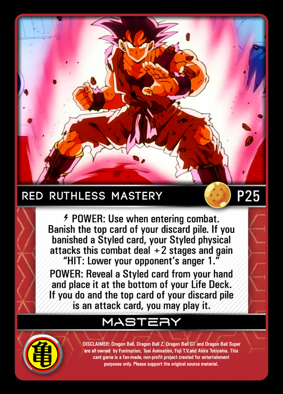 P25 Red Ruthless Mastery Foil
