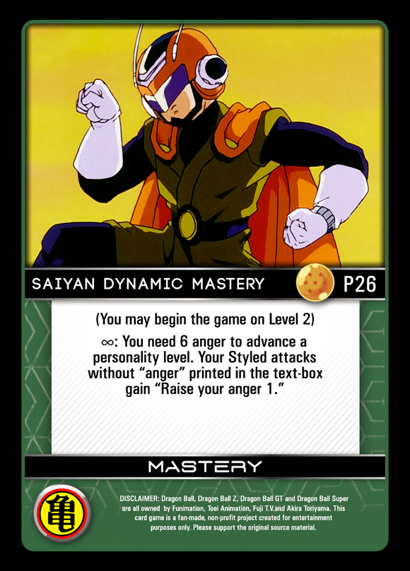 P26 Saiyan Dynamic Mastery Foil