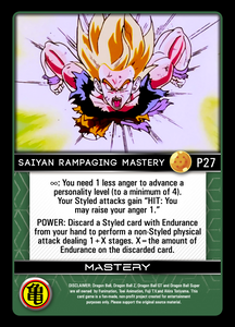 P27 Saiyan Rampaging Mastery Foil