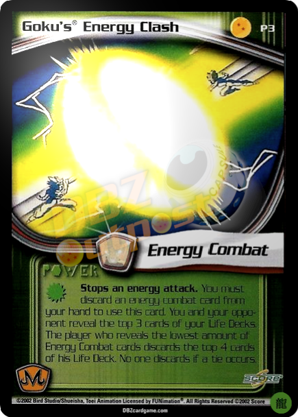 P3 - Goku's Energy Clash (Chrome Foil)
