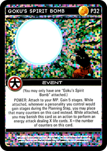 P32 Goku's Spirit Bomb Foil