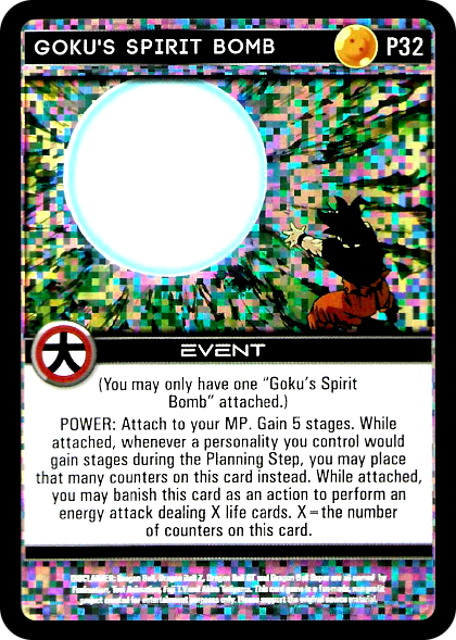 spirit bomb pokemon card P32 Goku's Spirit Bomb Foil – DBZ Outpost