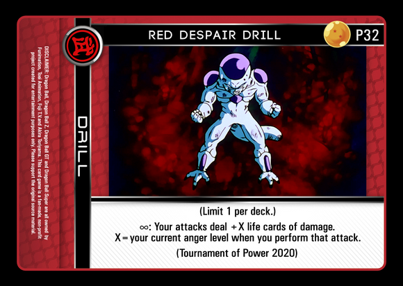 P32 Red Despair Drill Foil