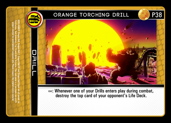 P38 Orange Torching Drill Foil