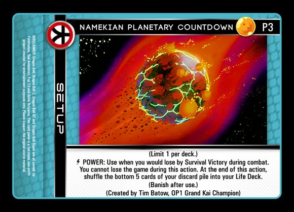 P3  Namekian Planetary Countdown