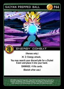 P44 Saiyan Prepped Ball Foil