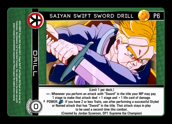 P6  Saiyan Swift Sword Drill