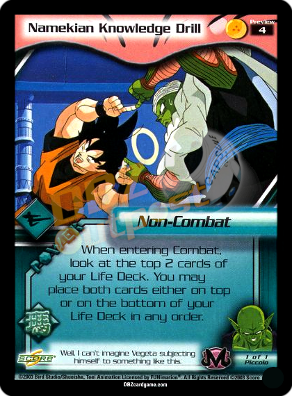 Preview 4 - Namekian Knowledge Drill Unlimited Foil
