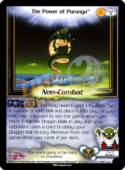 Preview 5 - The Power of Porunga Unlimited Foil