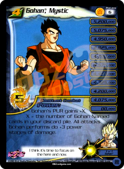 Preview 6 - Gohan, Mystic Limited
