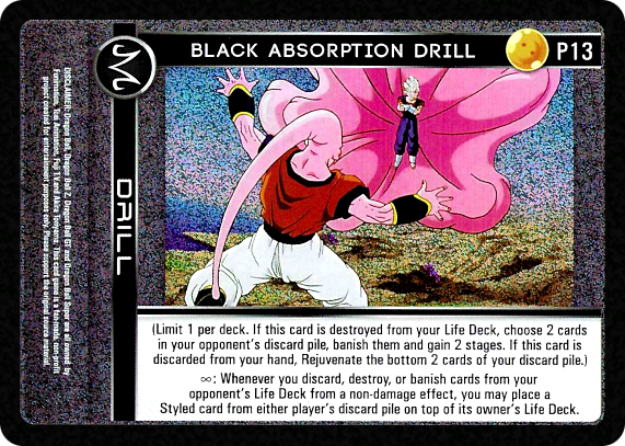 P13  Black Absorption Drill Foil (R2 Reprint)