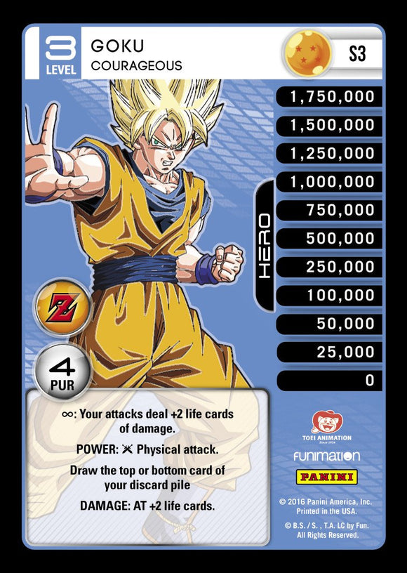 S3 Goku Courageous Hi-Tech Prizm