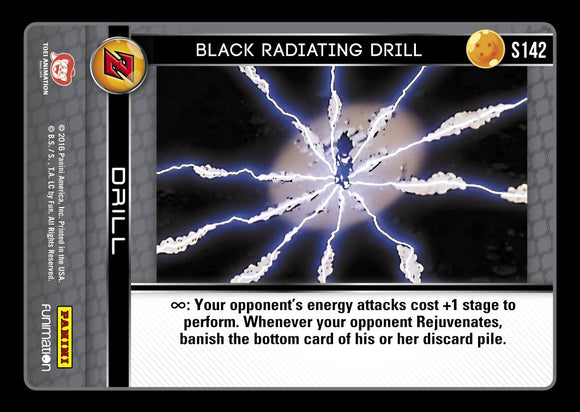 S142 Black Radiating Drill