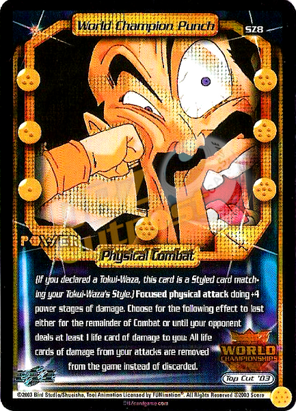 SZ8 - World Champion Punch – DBZ Outpost