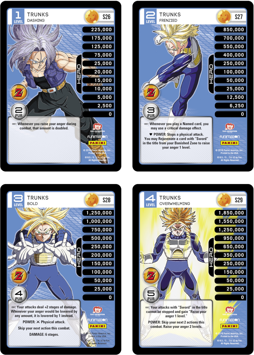 Trunks Level 14 HiTech Main Personality Set (Awakening) DBZ Outpost