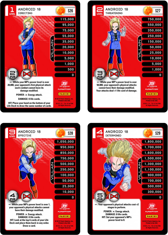 Android 18 Level 1-4 Hi-Tech Main Personality Set (Evolution)