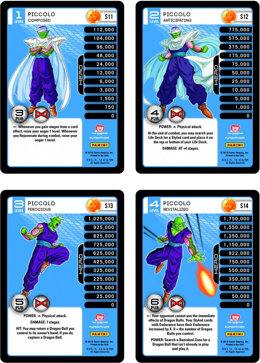 Piccolo Level 1-4 Hi-Tech Main Personality Set (Evolution) – DBZ Outpost