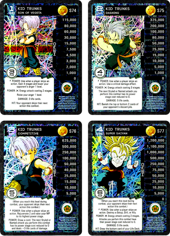 S74-77  Kid Trunks MP Set Foil