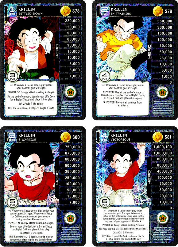 S78-81  Krillin MP Set Foil