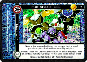 P2  Blue Stylish Pose Foil