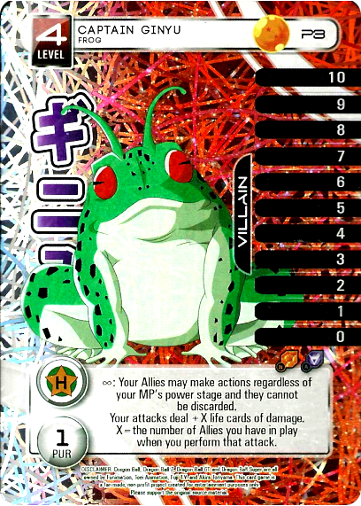 P3  Captain Ginyu, Frog Foil
